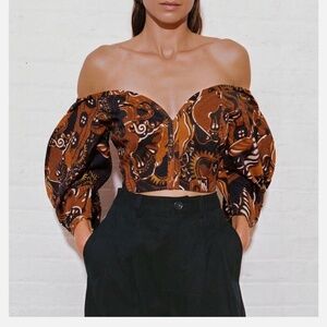 Mara Hoffman Juana off-the-shoulder top